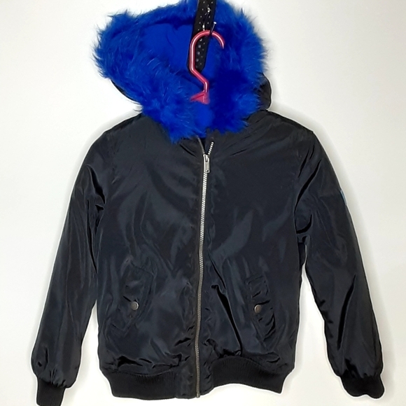 Calvin Klein hooded lined coat sz 10 - Picture 1 of 4